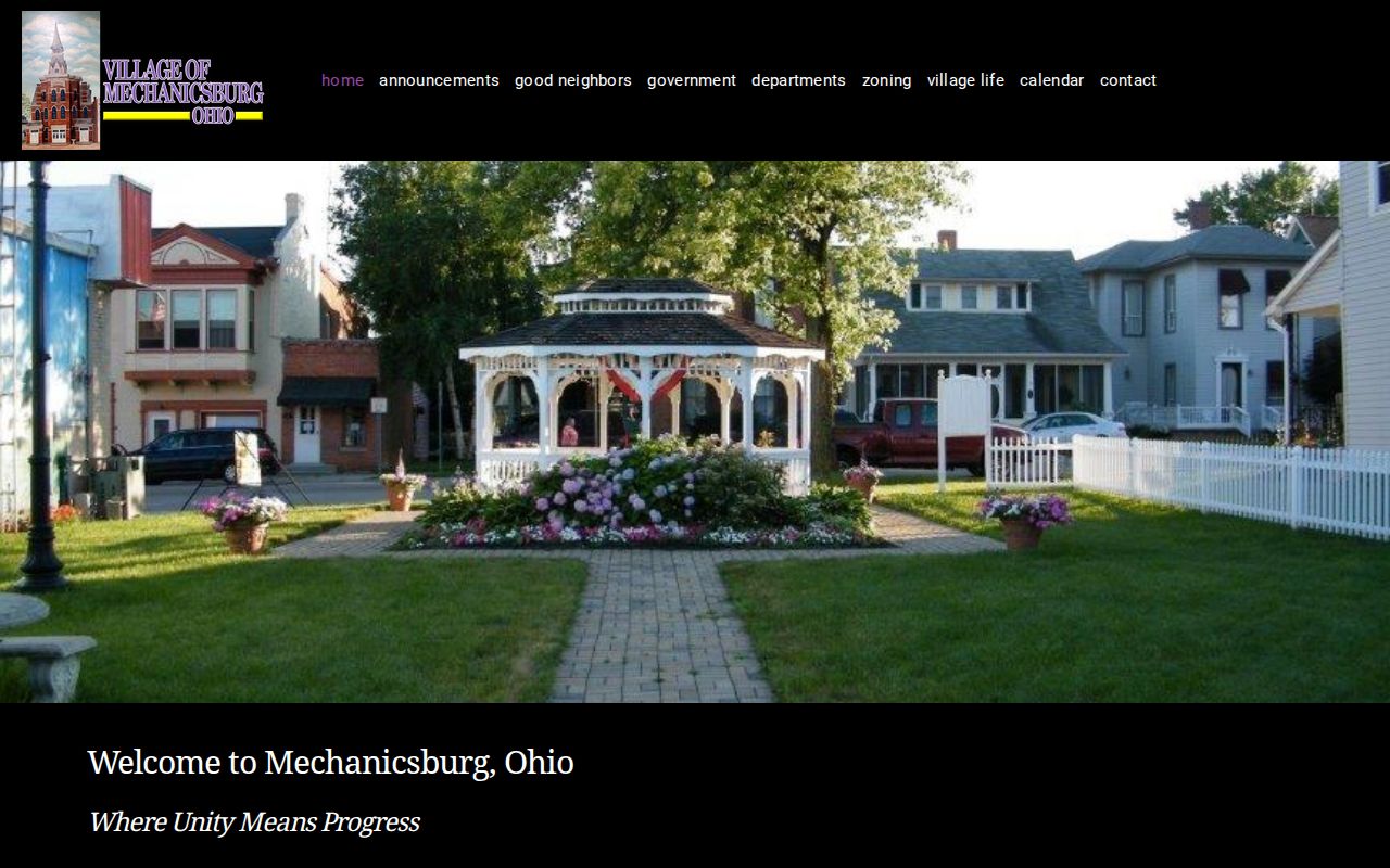 Mechanicsburg court docket village government record